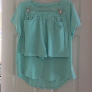 Women’s shorts and matching top